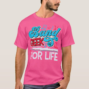 Band Geek for Life Marching Band fluitist muzikant T-shirt