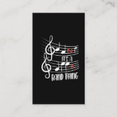 Band Geek Funny Musician Joke Musical Notes Visitekaartje (Voorkant)