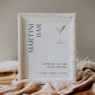 Band HARLOW Wedding Martini Bar Poster