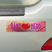 Band *hart* Nerd Bumpersticker (Op auto)