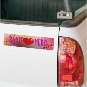 Band *hart* Nerd Bumpersticker (Op Truck)