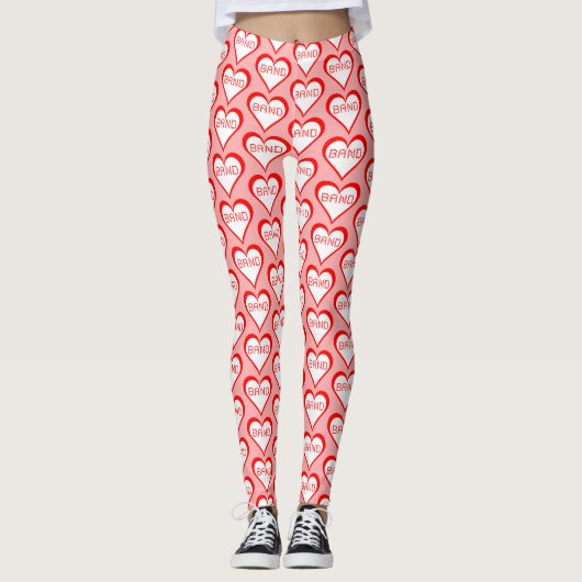 Band-harten Leggings (Voorkant)