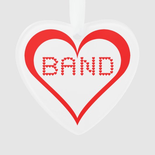 Band-harten Ornament (voorkant)