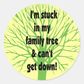 Band in mijn familiestructuur ronde sticker