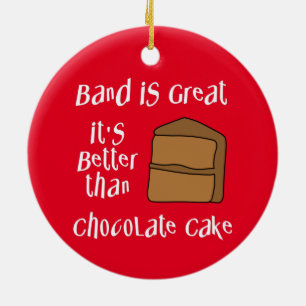 Band is geweldig keramisch ornament