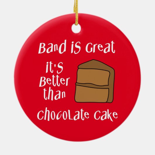 Band is geweldig keramisch ornament (Achterkant)