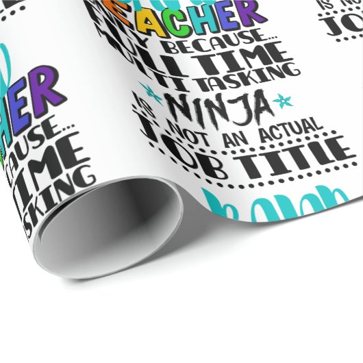 Band-leraar alleen omdat fulltime multitasking cadeaupapier (Rol Hoek)