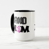 Band mam met hart muziek notitie mok (Voorkant links)