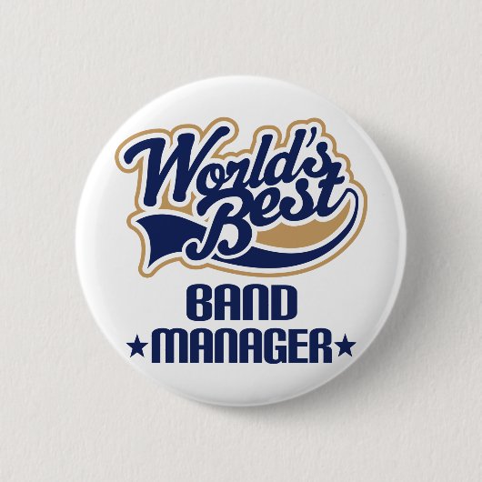 Band Manager-cadeau Ronde Button 5,7 Cm (Voorkant)