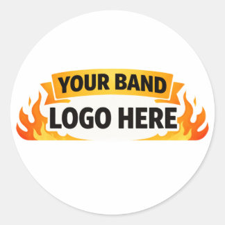 🎵 Band Merch Sticker | Aangepast Band Logo