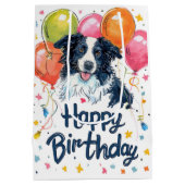 Band met ballonnen medium cadeauzakje (Achterkant)