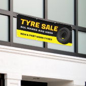 Band met banden aanbieding spandoek (Buitenkant Gebouw)