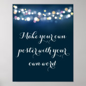 Band met licht Maak uw eigen Poster af (Voorkant)