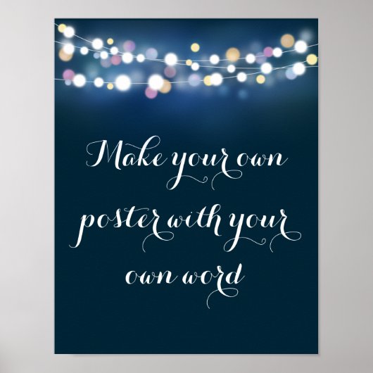 Band met licht Maak uw eigen Poster af (Voorkant)