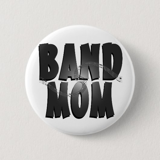 Band Mom Whimsical Ronde Button 5,7 Cm (Voorkant)