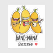 Band-nana Funny Fruit Banana Pun Sticker (Vel)