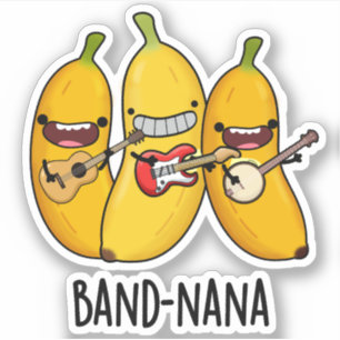 Band-nana Funny Fruit Banana Pun Sticker