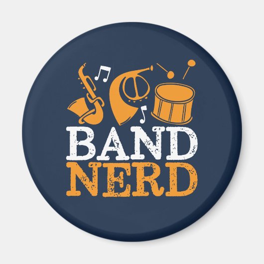 Band Nerd Funny en Cool Marching Band Magneet (Voorkant)