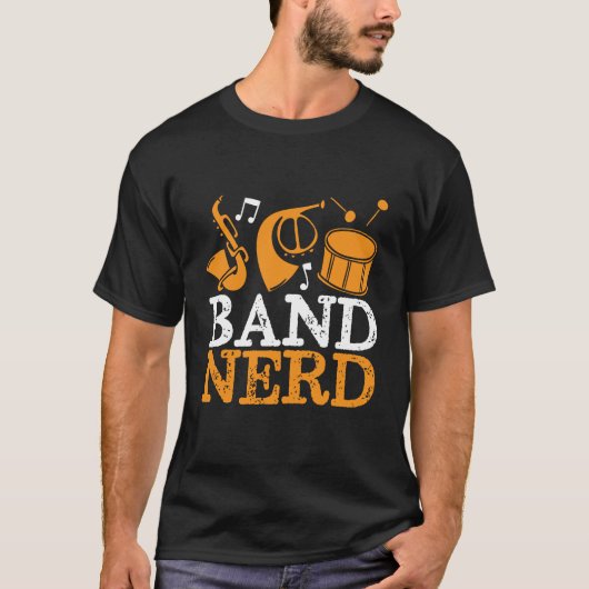Band Nerd Funny en Cool Marching Band T-shirt (Voorkant)