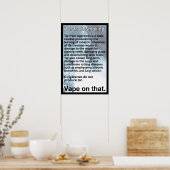 Band op dat informatieve Poster (Keuken)