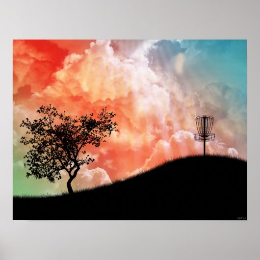 Band op een heuvel poster (Voorkant)