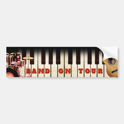 Band op Tour Bumpersticker (Voorkant)