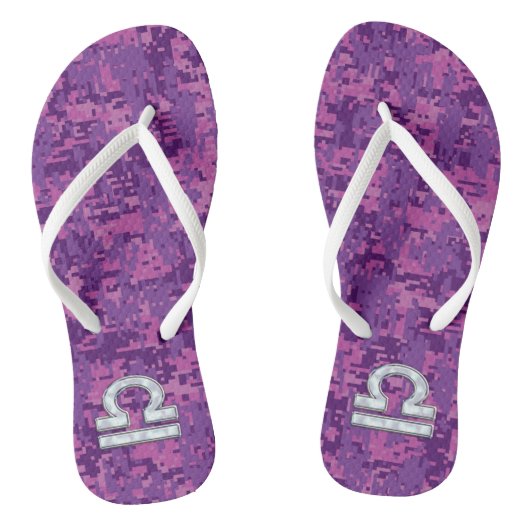 Band over Fuchsia Digital Camo Teenslippers (Voetbed)