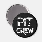 Band Pit Crew Muzikale Tekst Magneet (Voorkant / Achterkant)