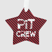 Band Pit Crew Muzikale Tekst Ornament (achterkant)
