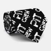 Band Pit Crew Muzikale Tekst Stropdas (Opgerold)