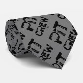 Band Pit Crew Muzikale Tekst Stropdas (Opgerold)