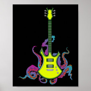 Band Rock and Roll Guitars voor Men Band T-shirt 1 Poster