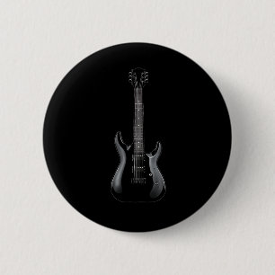 Band Rock and Roll Guitars voor Men Band T-shirt 1 Ronde Button 5,7 Cm