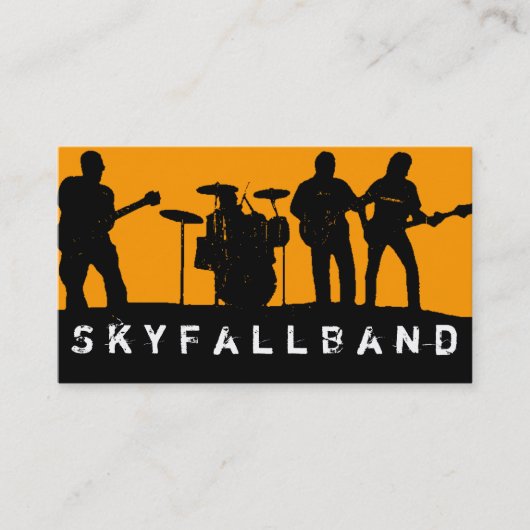 Band, rock, Singers Performance Entertainment Visitekaartje (Voorkant)