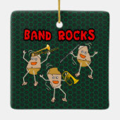Band Rocks Keramisch Ornament (Achterkant)
