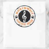 band ronde sticker (Tas)