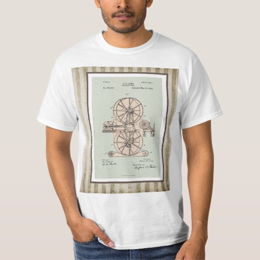 Band Saw Mill Patent T-shirt (Voorkant)