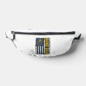 Band Vader Trombone Amerikaanse Vlag Vintage T-shi Heuptasje (Liggend)