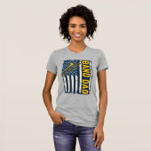 Band Vader Trombone Amerikaanse Vlag Vintage T-shi T-shirt (Voorkant volledig)