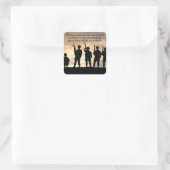 Band van Brothers - Henry V Vierkante Sticker (Tas)