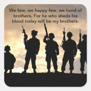 Band van Brothers - Henry V Vierkante Sticker