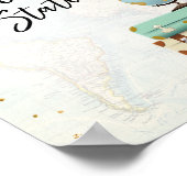 Band van de balie van het tankstation Reiziger Mis Poster (Hoek)