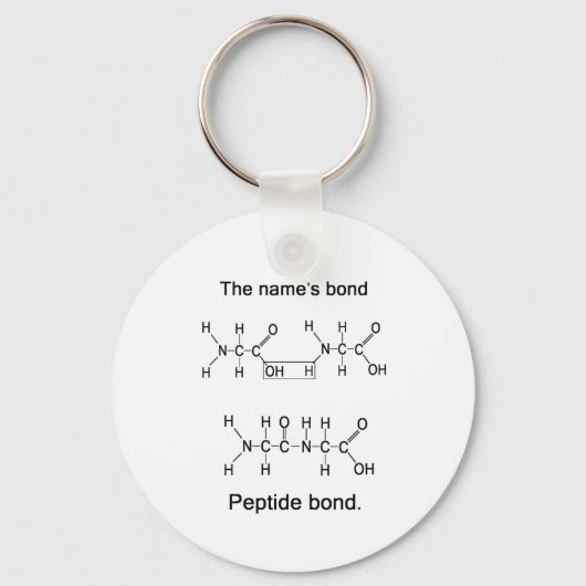 Band van de naam, peptidebinding sleutelhanger (Voorkant)