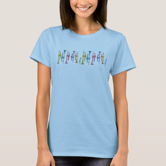 Band van de trompetten t-shirt (Voorkant)