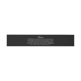 Band van het bruiloft Menu Napkin Ring Belly Band Uitnodigingen Wikkel