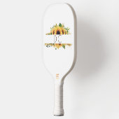 Band van zonnebloemen pickleball paddle (Links)