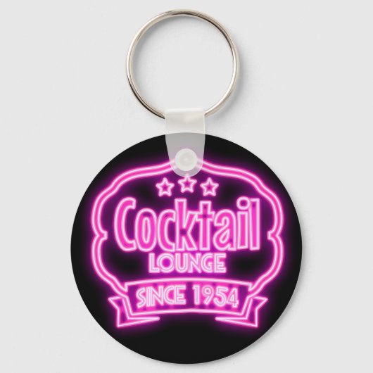 Band voor cokesstaart met  neonboog sleutelhanger (Voorkant)