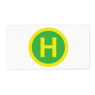 Band voor helipad etiket