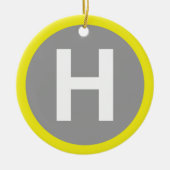 Band voor helipad keramisch ornament (Voorkant)