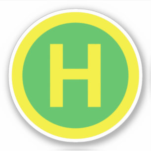 Band voor helipad sticker